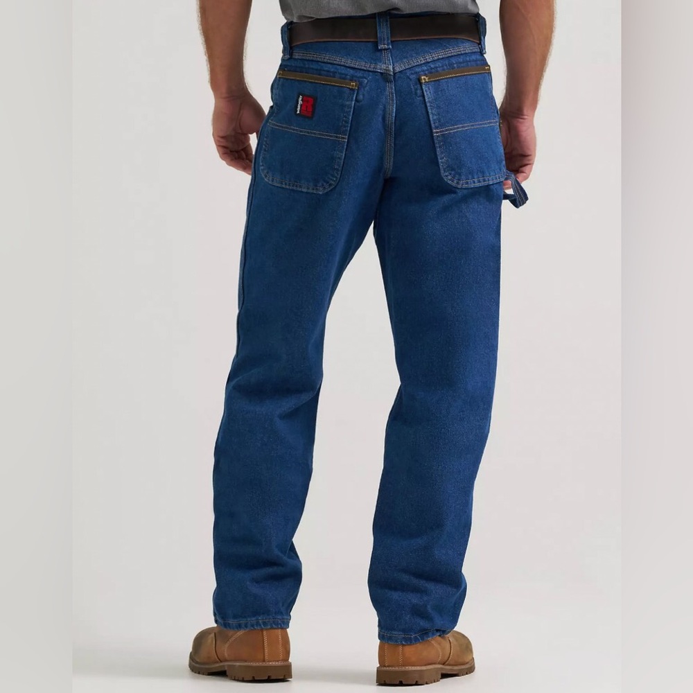 NWT Wrangler 44 X 30 Riggs Workwear Work Horse Jean Relaxed Fit Pockets Logo